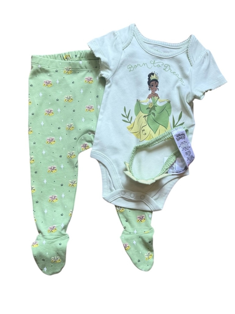 Disney Baby Tiana Outfit Girls
Size: 9-12 Mos. NEW